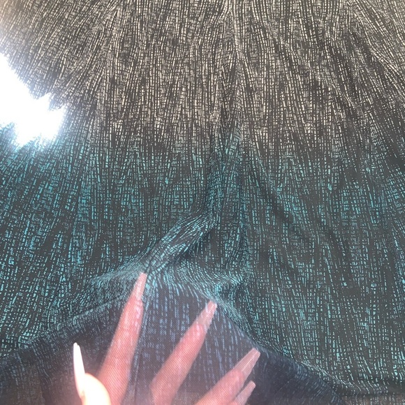 Coldwater creek knit mesh skirt maxi y2k printed 6/8 spring boho formal - Picture 4 of 5